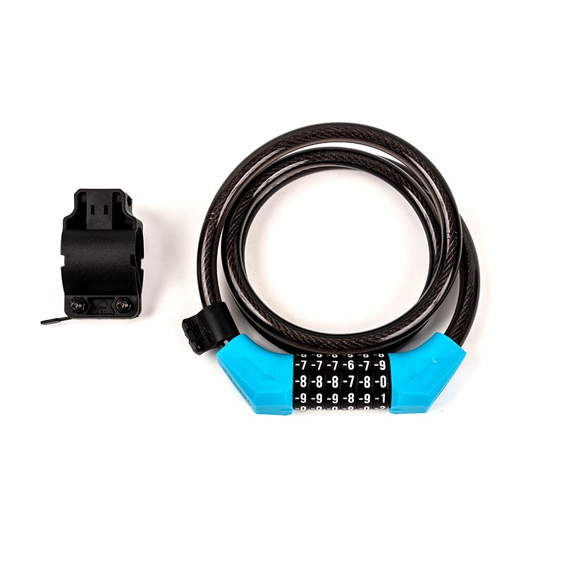 Slitina + PVC materiál heslo pro ocelový kabel zámek