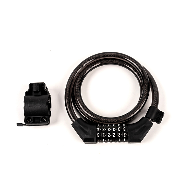 Slitina + PVC materiál heslo pro ocelový kabel zámek