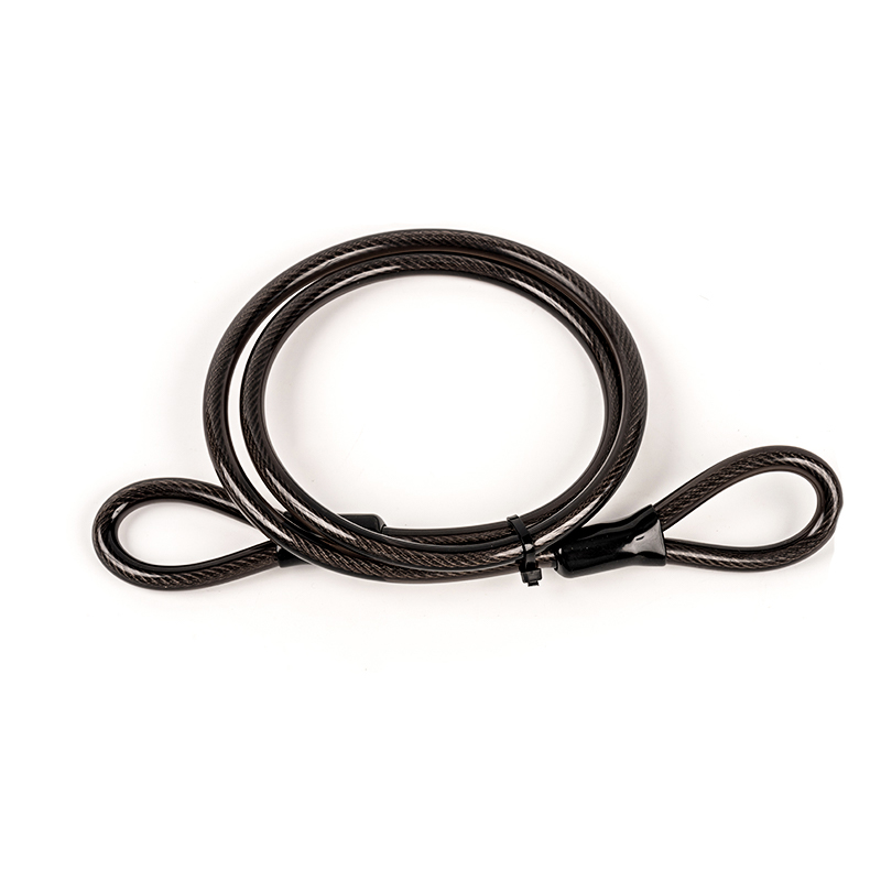 120 cm z nerezové oceli dráty PVC Coil Rope Steel Cable Lock